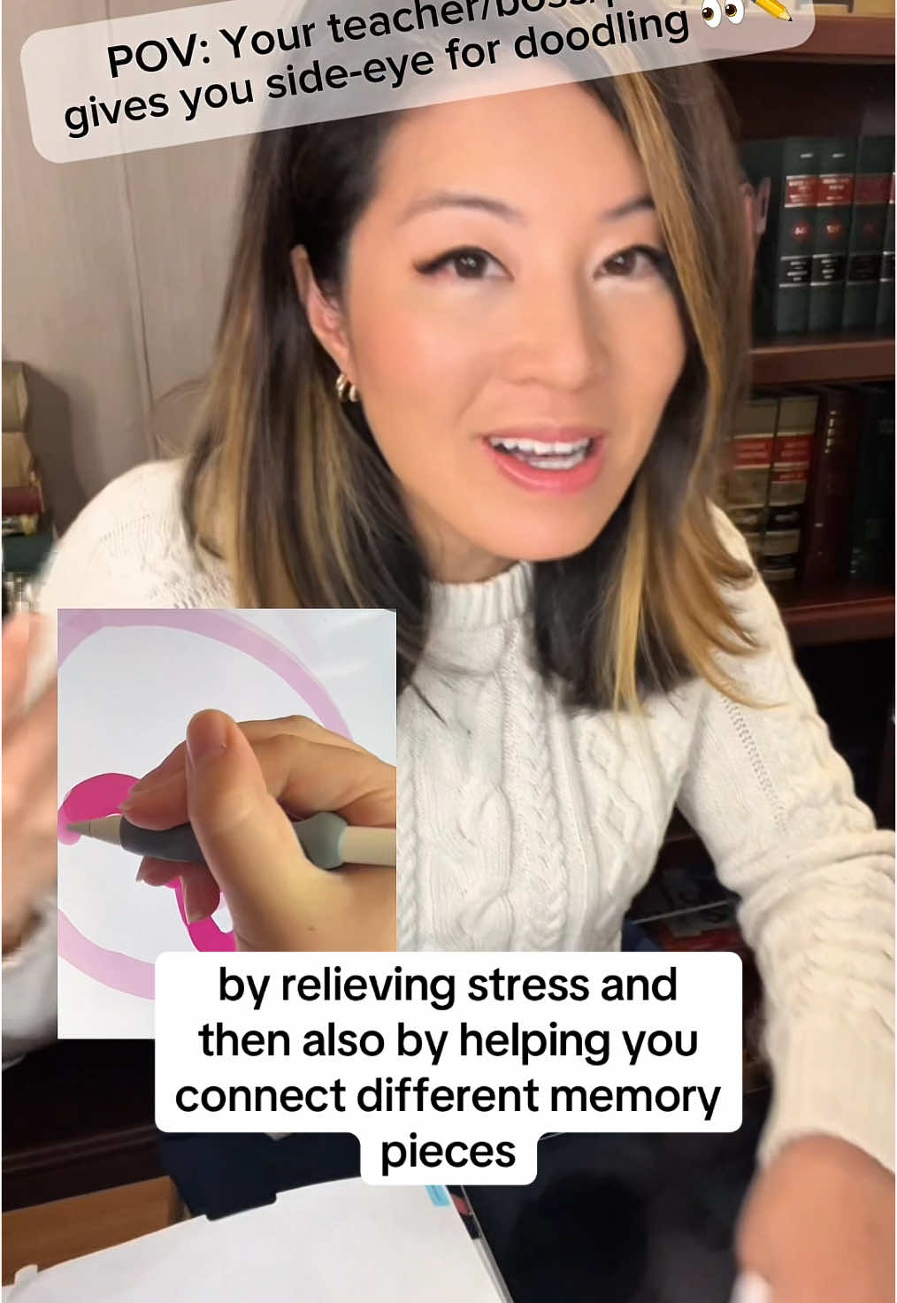 TikTok post by @thelawyerangela for Paperlike. Caption reads: Watch how easy it is to apply my new Paperlike....