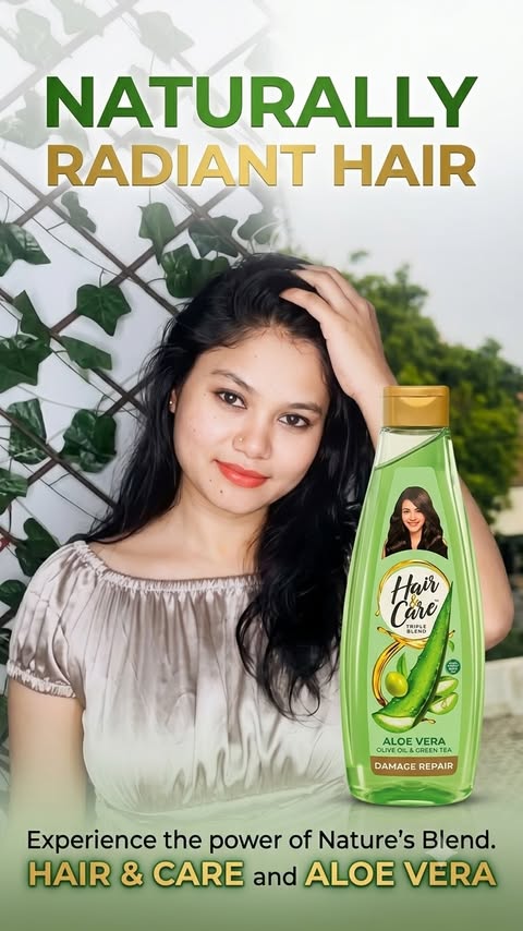 Instagram post by @iamsandhya_sushant for Hair & Care. Caption reads: [...] #H&C_JAS26 #Silkysmoothhair Keywords: Hair &....