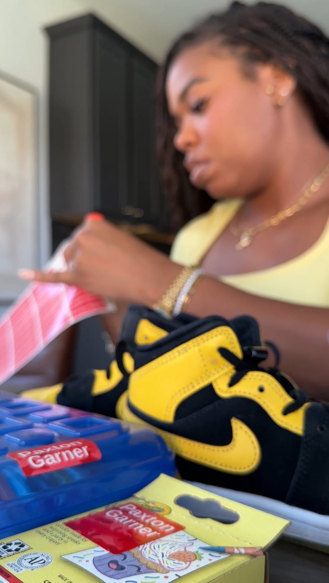 Instagram post by @taylor.dannise for Name Bubbles. Caption reads: These are so cool and useful. I can officially....