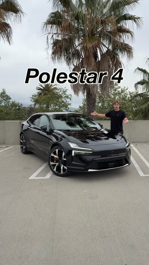 Instagram post by @drakemoschkau for Polestar. Caption reads: [...] sports-car but need an SUV? Check out....