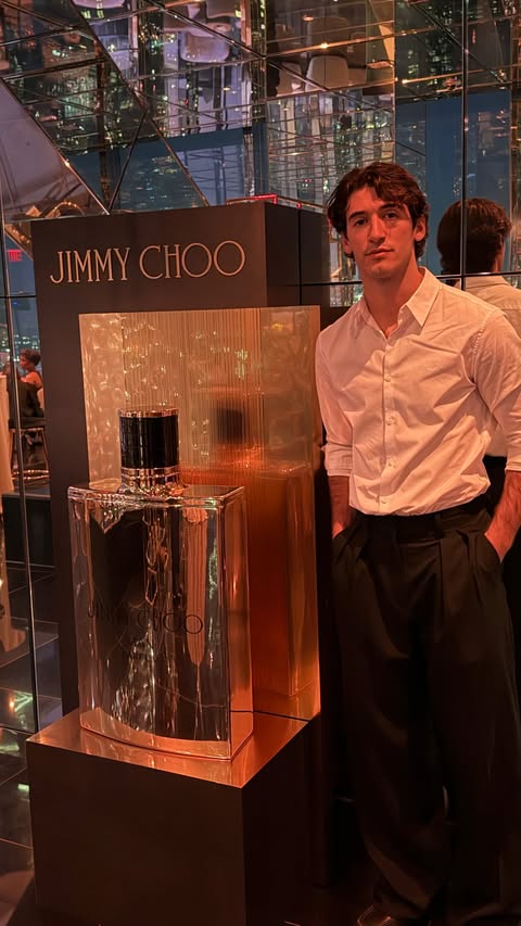 Instagram post by @ennyrad for Jimmy Choo. Caption reads: [...] for a night out Available at @macys.....
