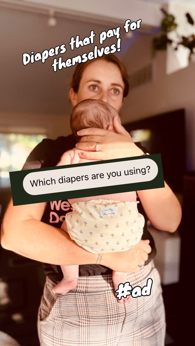 Instagram post by @redilongoria for Esembly Baby. Caption reads: 💸 Diaper prices keep climbing — but you don’t....