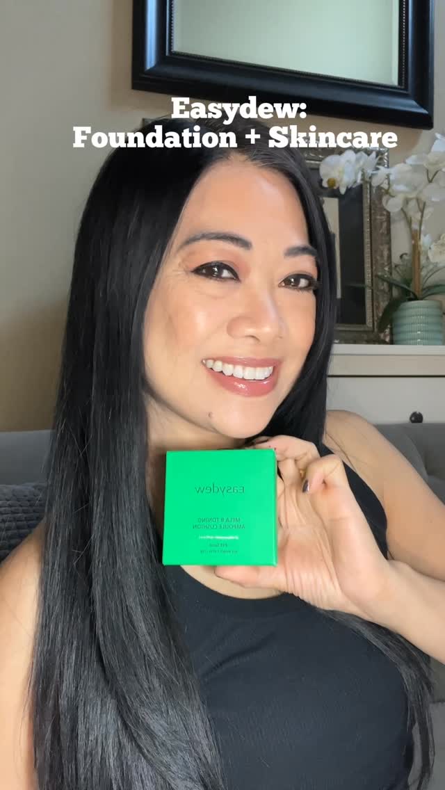 Instagram post by @hafachamorita for Stack Influence. Caption reads: My newest find is easydew 2-in-1 skincare and....