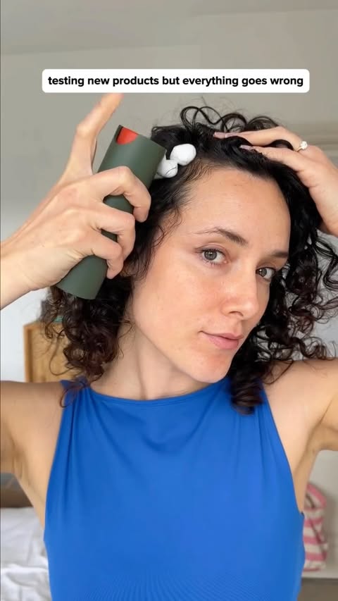Instagram post by @curlsbykath for Dyson Beauty. Caption reads: [...] quite a lot. gifted @sociallypowerful....