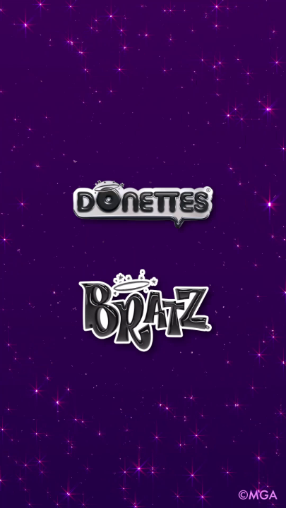 TikTok post by @donettes_es for Bratz. Caption reads: Donettes® se ha unido a Bratz y el resultado es.......