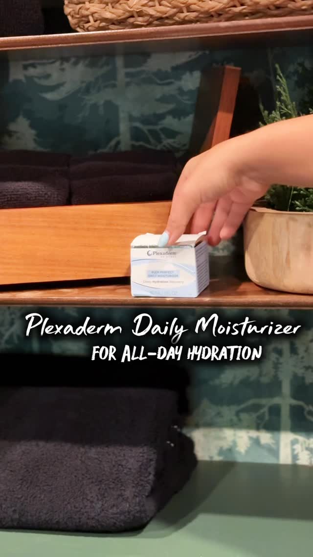 Instagram post by @kerraezgi for Plexaderm. Caption reads: #ad Starting my mornings with the Plex Perfect....