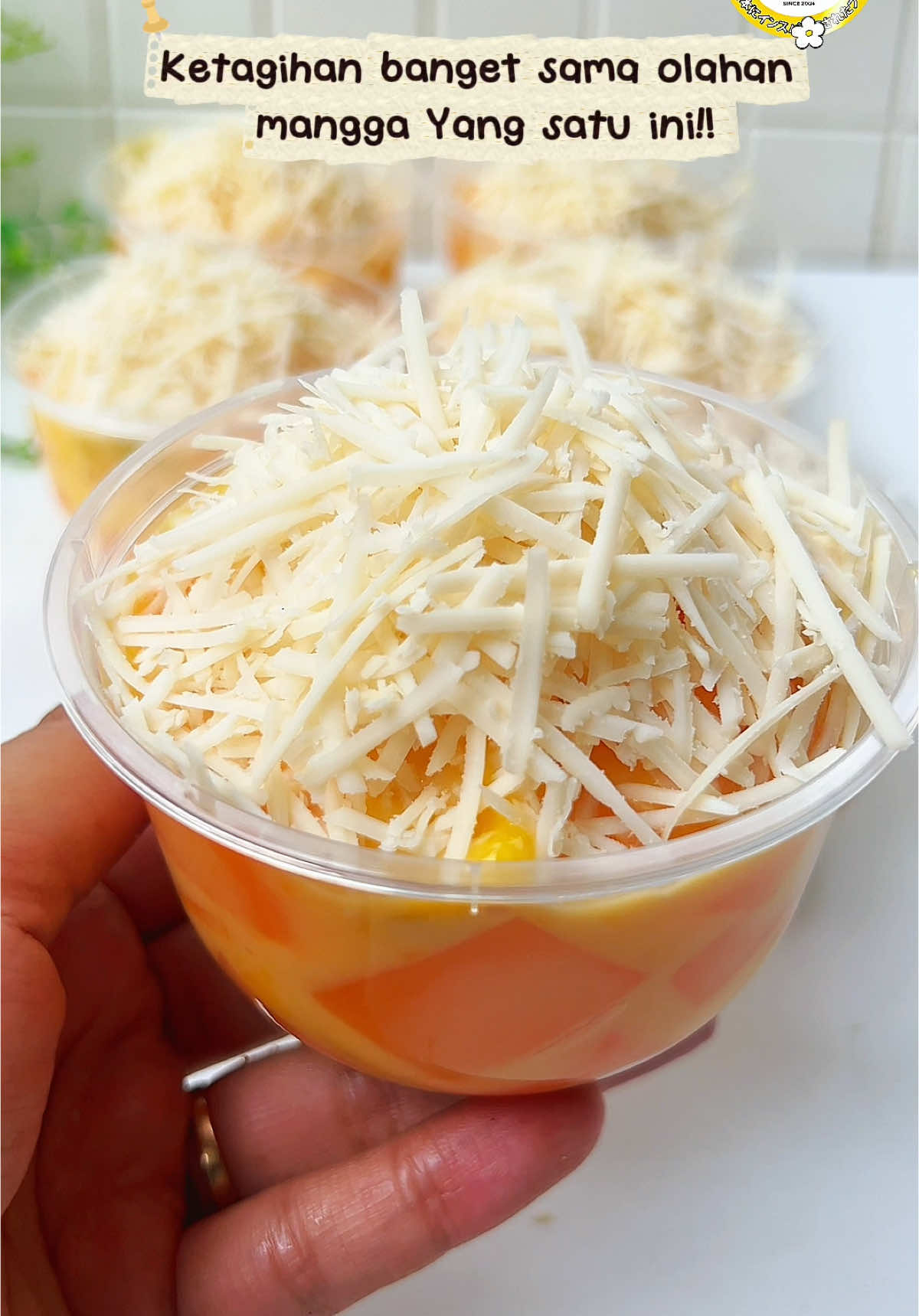 TikTok post by @dwianjarrecipe for idealifeonline. Caption reads: KETAGIHAN BANGET SAMA OLAHAN MANGGA YANG SATU INI....