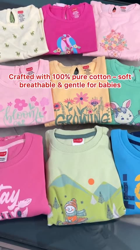 Instagram post by @monika_sikka20 for LuvLap. Caption reads: Tiny outfits, big comfort!
Soft, breathable &....