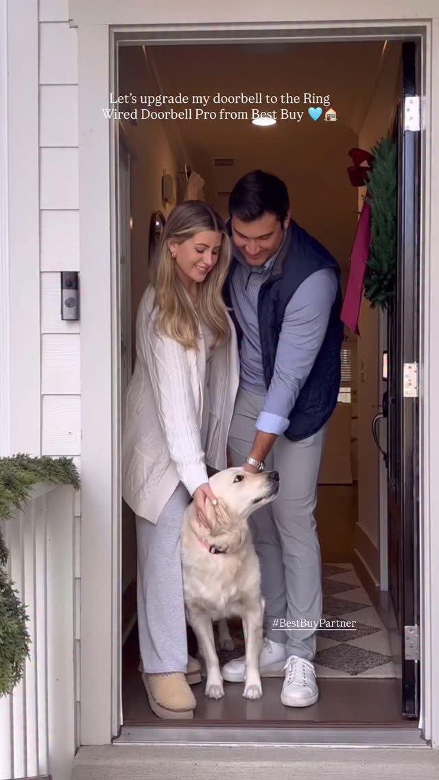 Instagram post by @sidneymarieduke for Best Buy. Caption reads: [...] The new Ring Wired Doorbell Pro from....