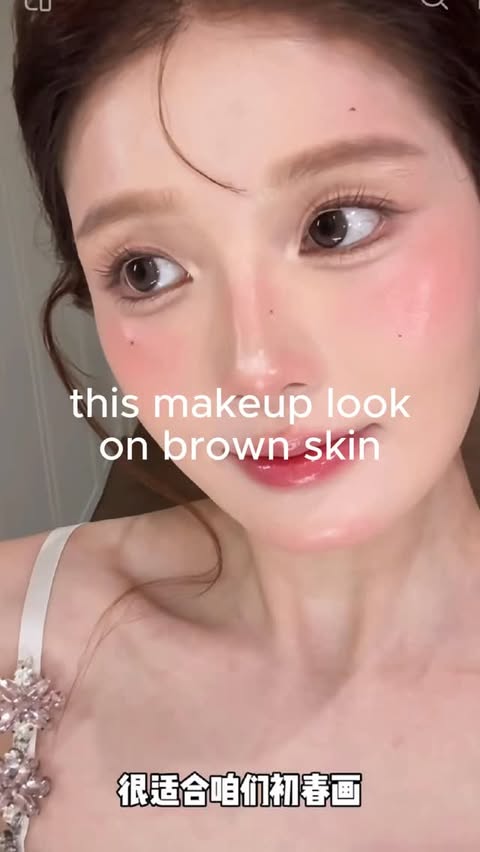 Instagram post by @essenceelizabeth for OLENS official (EN). Caption reads: Pretty in pink😭💕💕💕 Look Inspo: 人雨而是儒 on XHS....