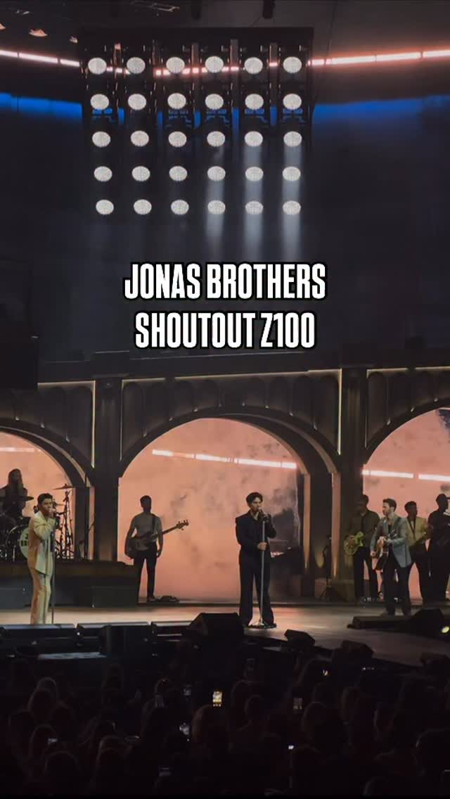 Instagram post by @z100newyork for iHeartRadio. Caption reads: We ❤️ you @jonasbrothers.