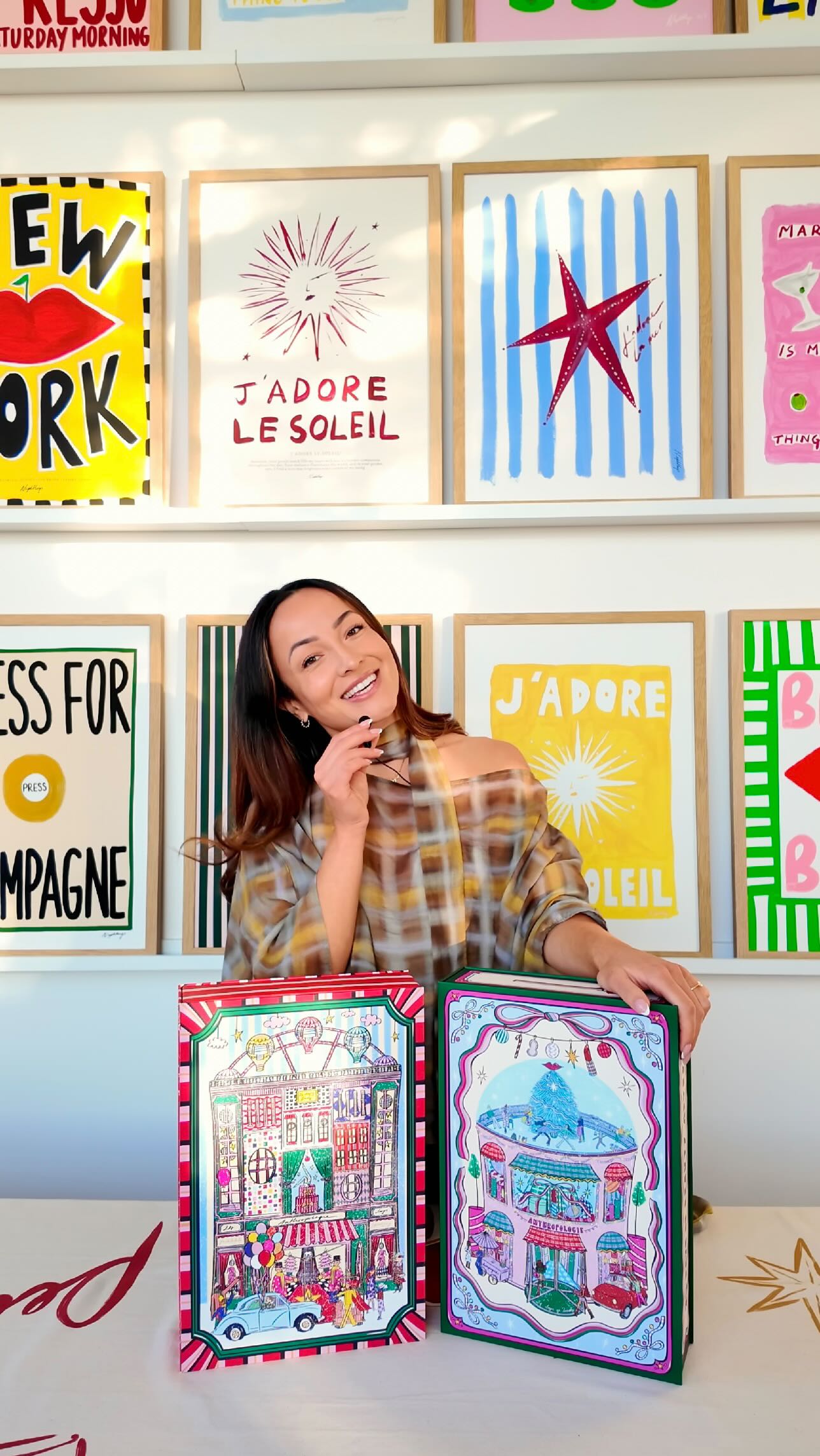 Instagram post by @nephthysillustrated for Anthropologie. Caption reads: My second year illustrating the @anthropologie....