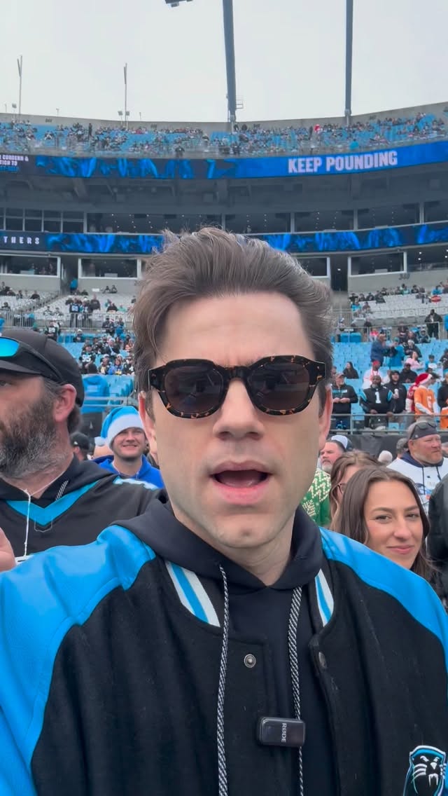 Instagram post by @patrickball_ for Kendrascott. Caption reads: NC native Patrick Ball 🤝.