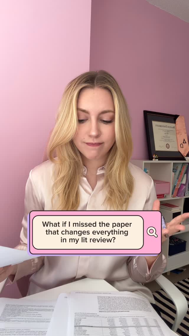 Instagram post by @kertutenso for Unriddle. Caption reads: Lit review? Sorted ✅ Use code KERTU40 for 40% off....