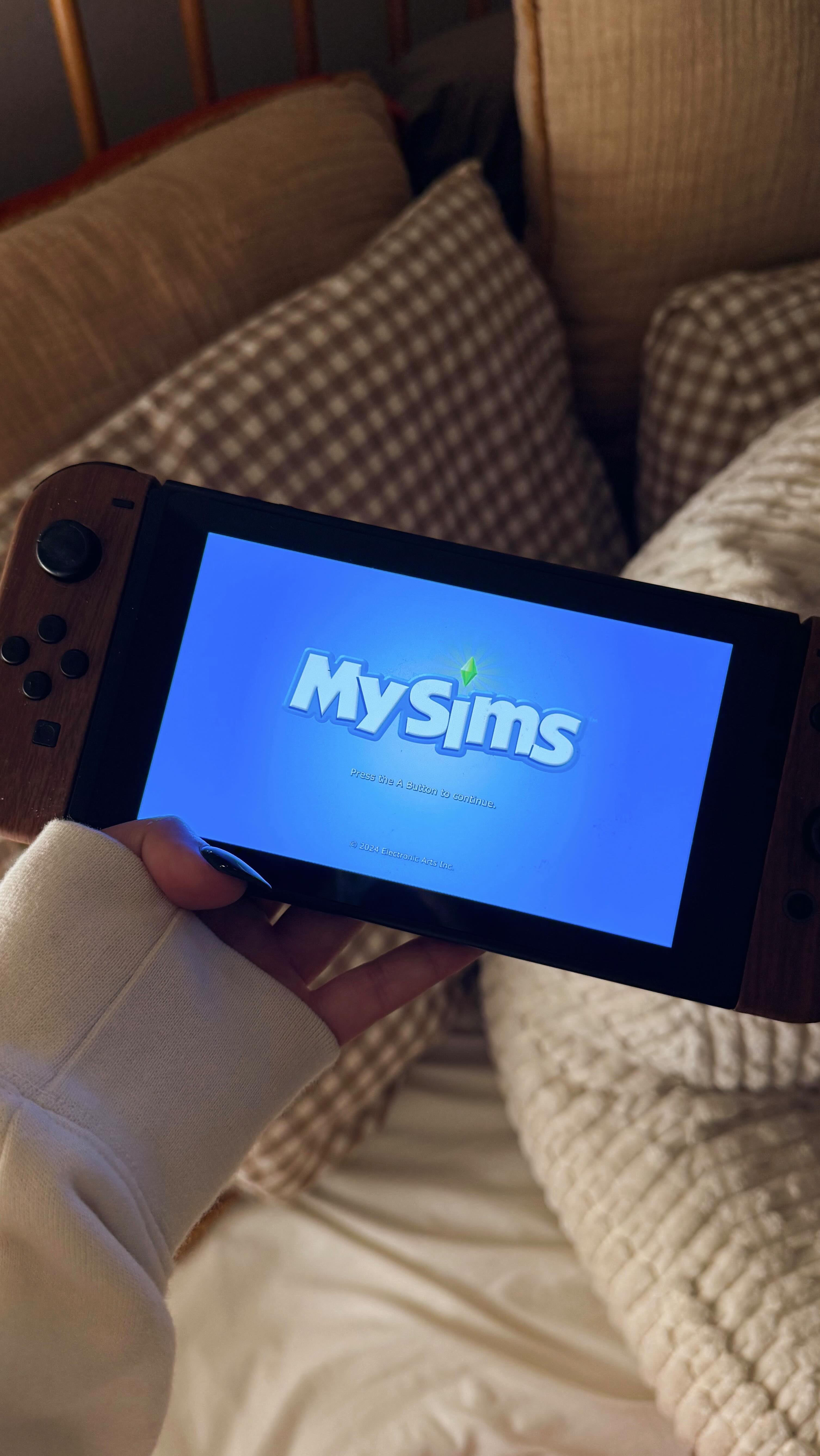 Instagram post by @cozycornerkai for The Sims. Caption reads: #SponsoredbyEA | Don’t mind me healing my inner....