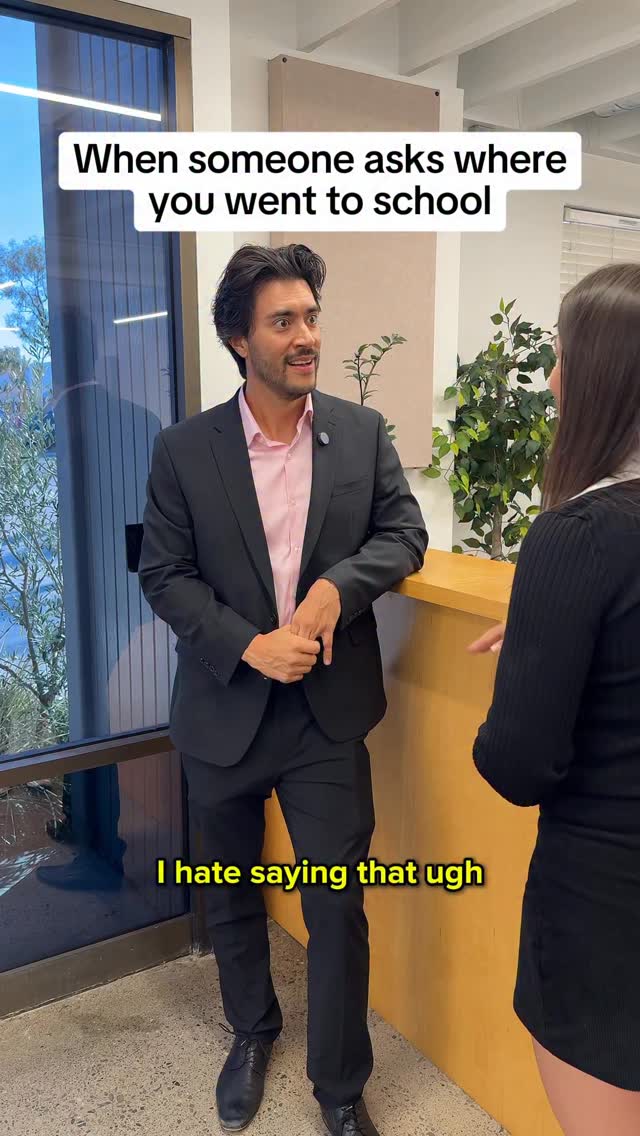 Instagram post by @clickupcomedy for ClickUp. Caption reads: Just say “college” and keep your peace....