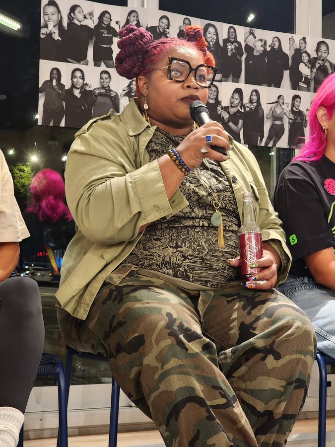 Instagram post by @iamlshauntay for MAURTEN. Caption reads: [...] Women in Running Panel presented by....