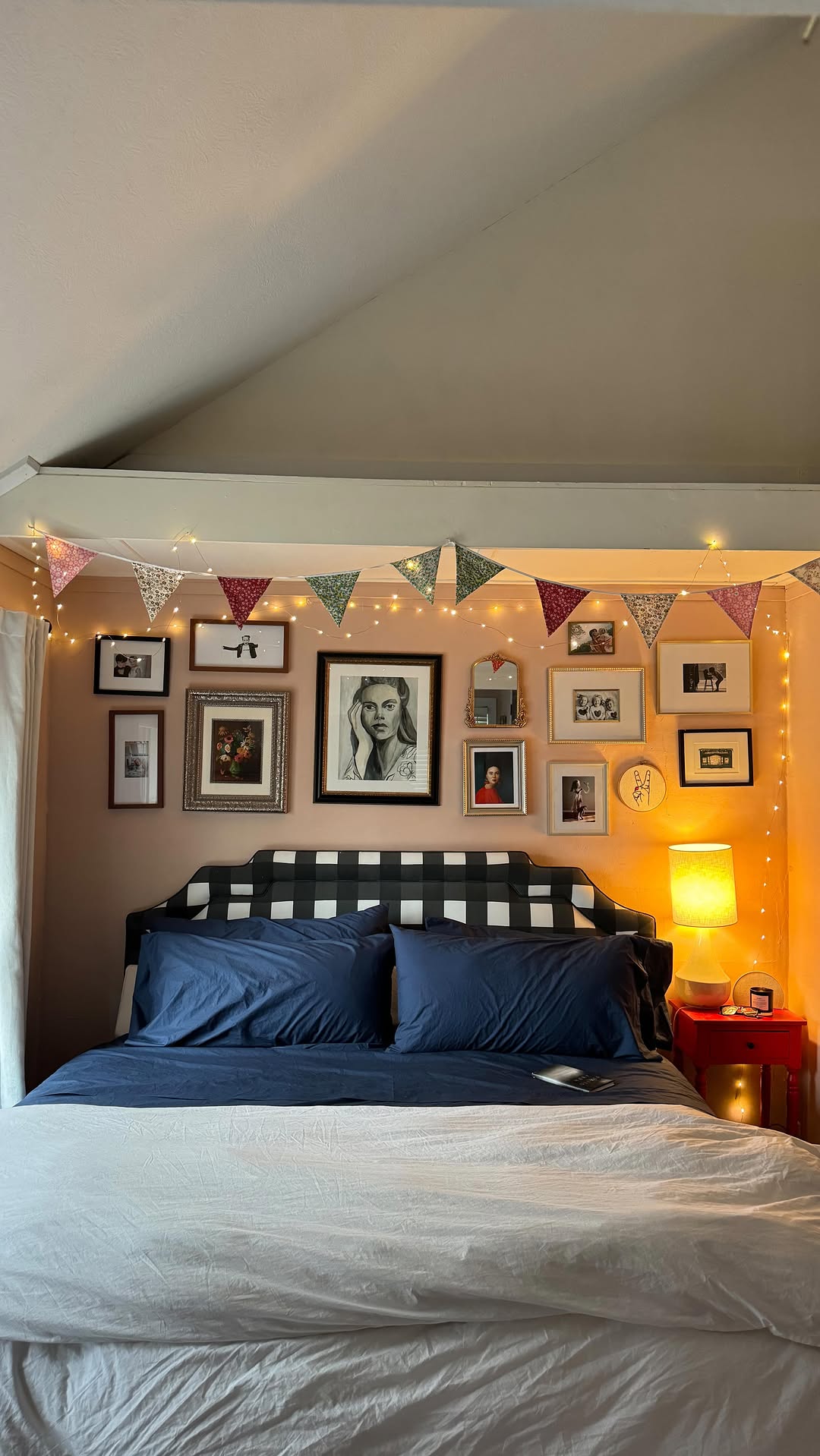 Instagram post by @etst for Brooklinen. Caption reads: This is my holiday cave, and I want it to be the....