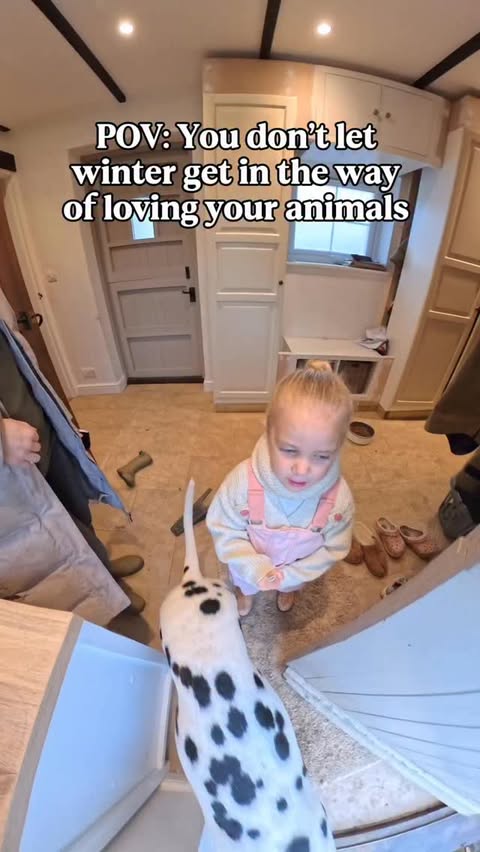 Instagram post by @thebraleyfamily for Insta360. Caption reads: No wind, rain or mud stops Blossom from seeing her....