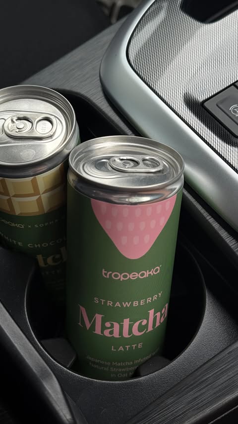 Instagram post by @jessgriffithh for Tropeaka. Caption reads: [...] 🍵 📍 AVAILABLE NOW AT YOUR LOCAL 711....