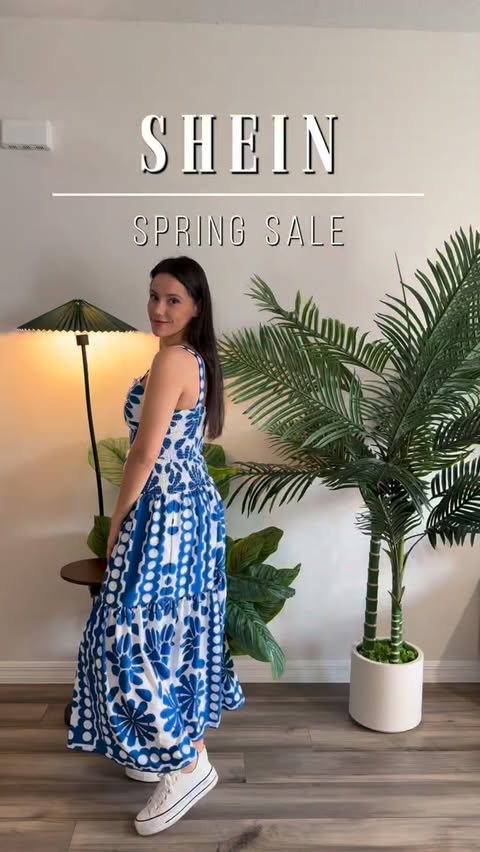 Instagram post by an influencer for SHEIN. Caption reads: SHEIN Spring Sale! Download the SHEIN [...].