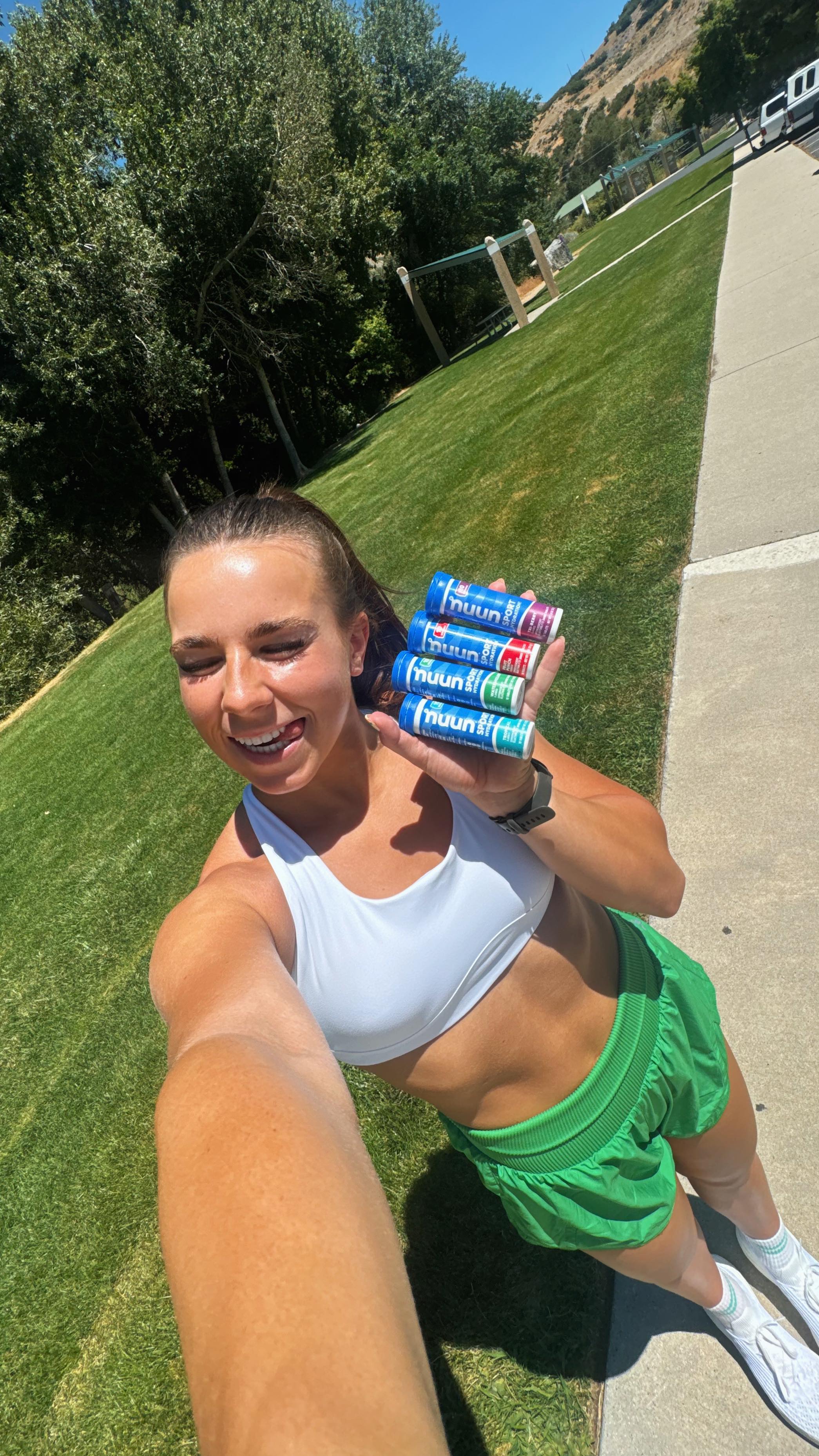 Instagram post by @lizzie.ramey for Nuun Hydration. Caption reads: #nuunpartner Electrolytes are a must in my daily....
