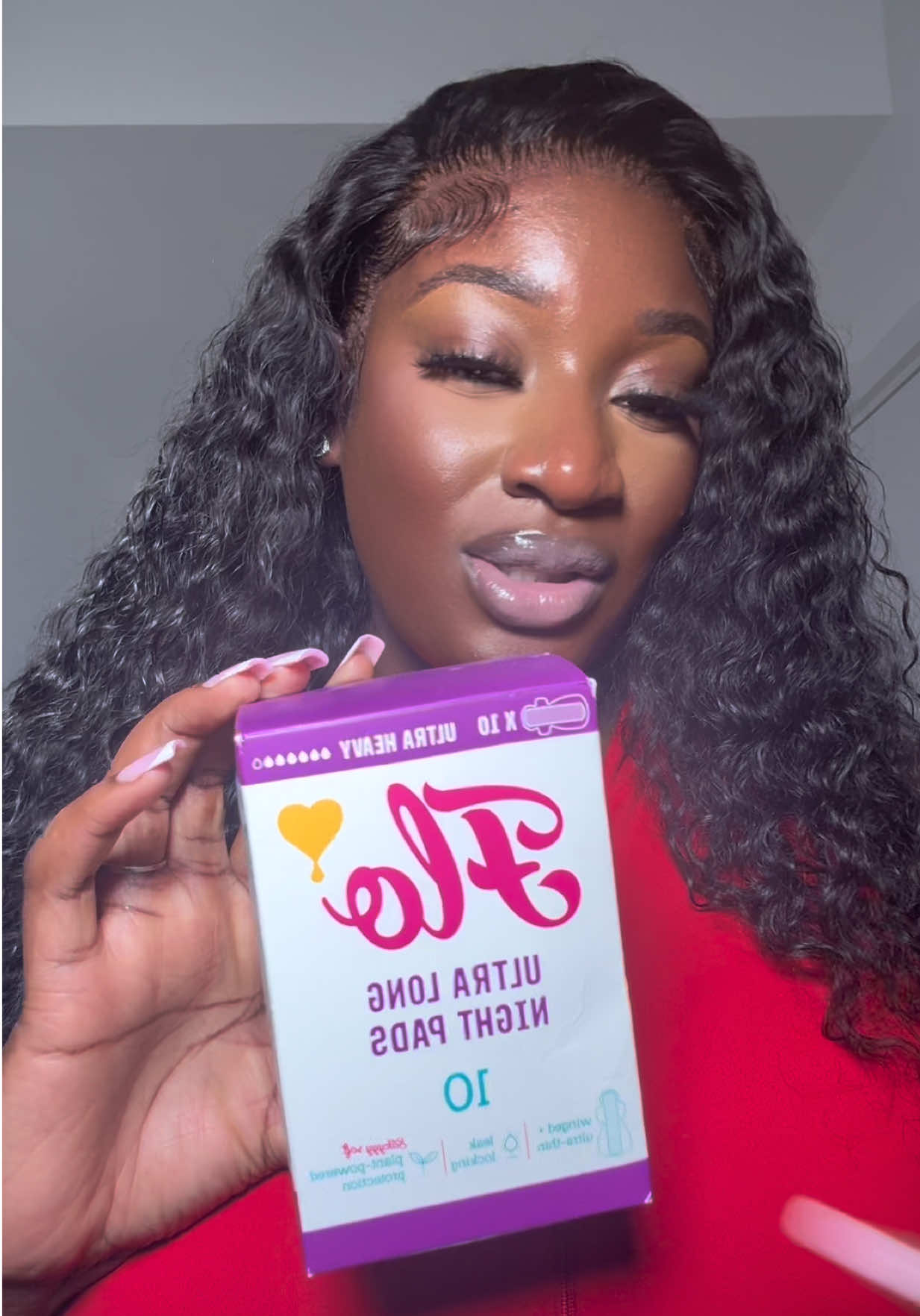 TikTok post by @gabriella.attaa for Here We Flo. Caption reads: [...] proudly women of colour owned brand @Here We....