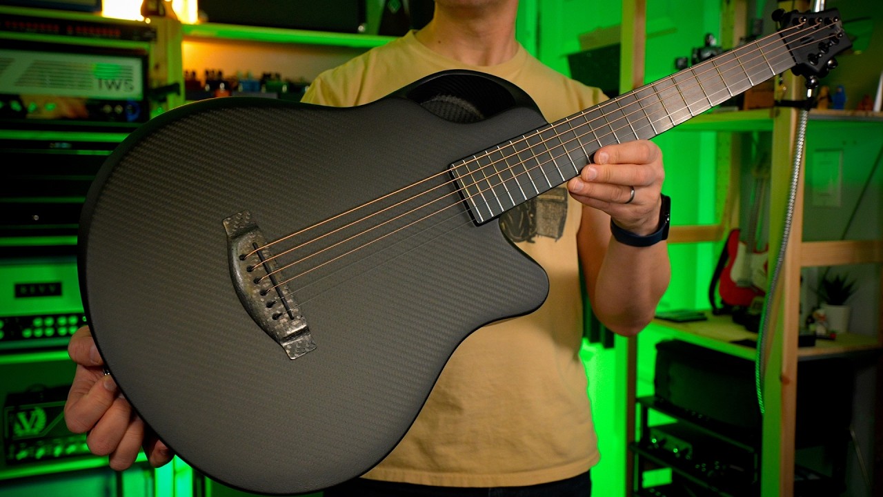 YouTube post by @landonbailey for Fender. Caption reads: [...] 🛒 StewMac 🛒 Musician's Friend 🛒 Fender 🛒....