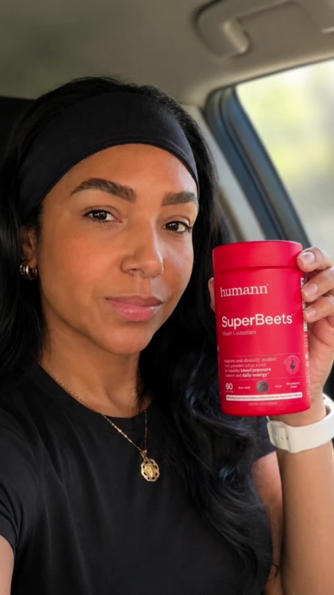 TikTok post by @hazelacosta125 for Humann. Caption reads: Found the new packaging for @livehumann SuperBeets....