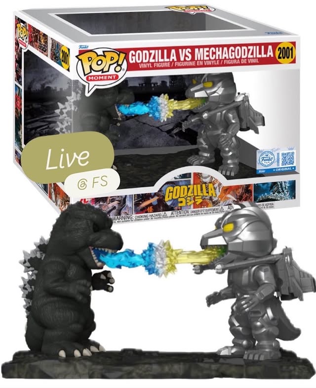 Instagram post by @funkopopsnews for Funko. Caption reads: Now live at Funko! Rawrr, GameStop exclusive....