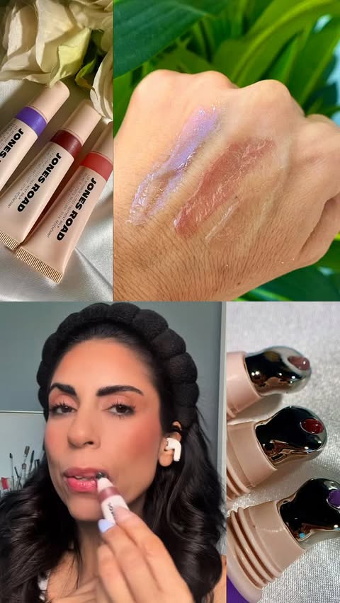 Instagram post by @beautybubble0326 for Jones Road Beauty. Caption reads: [...] you! . NEW - LIP RECHARGE - @jonesroadbeauty....