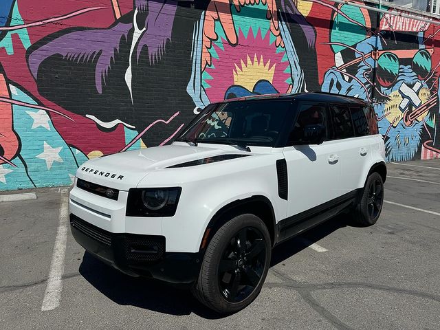 Instagram post by @luckylopez for Land Rover USA. Caption reads: Thanks to @landroverusa  for the Defender 110....