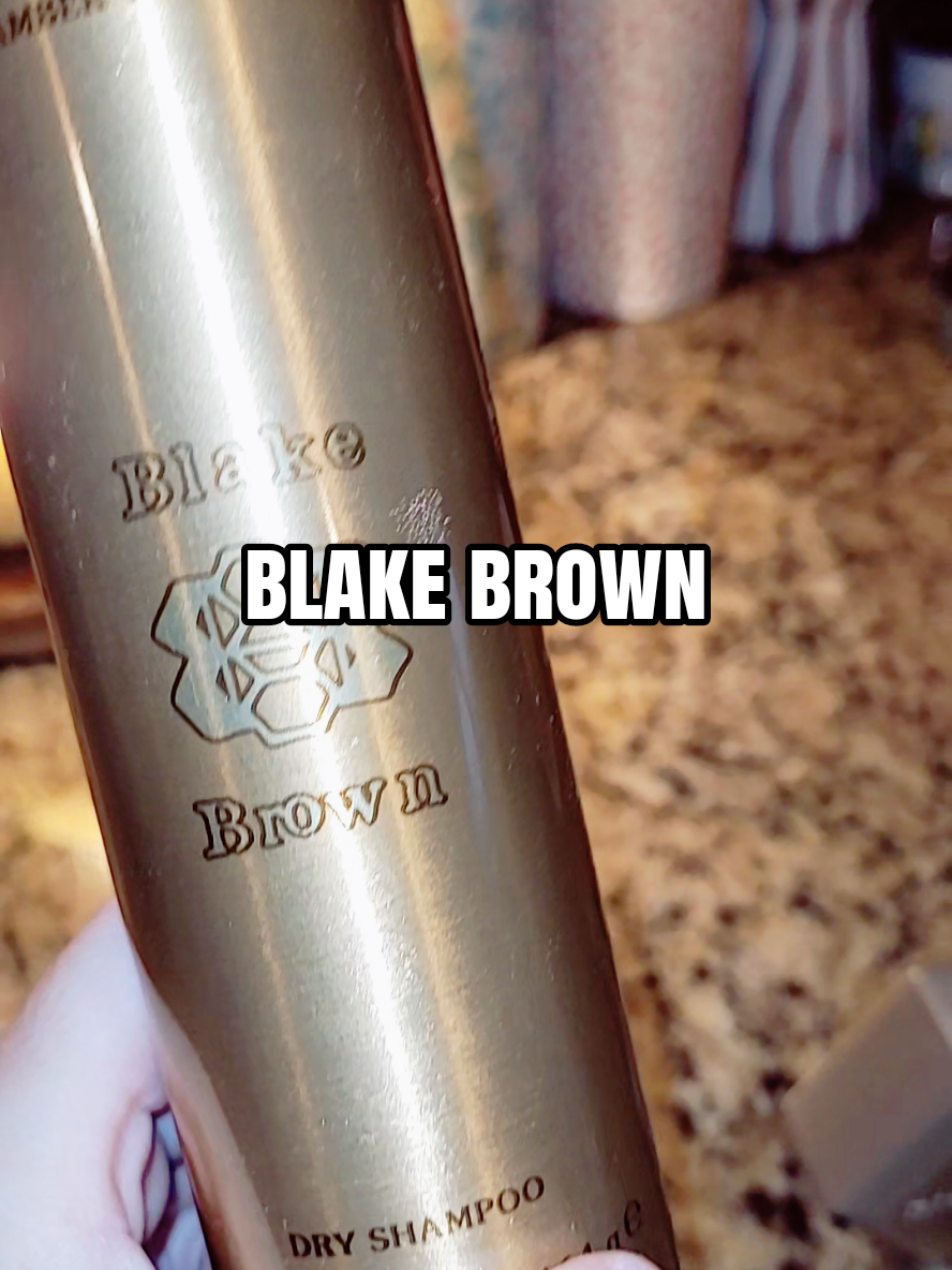 TikTok post by @abigbokwe for Blake Brown. Caption reads: absolutely love @Blake Brown Beauty dry shampoo....