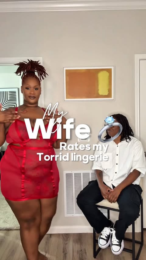 Instagram post by @negrafeminist for Torrid. Caption reads: ad | My wife rates my @torrid lingerie. Can you....