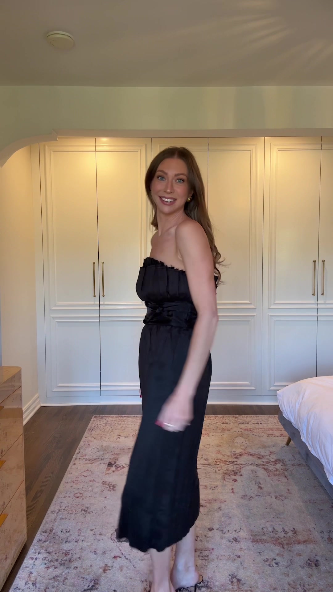 TikTok post by @stassischroeder for OLAPLEX. Caption reads: Belated birthday brunch ootd & my secret blow out....