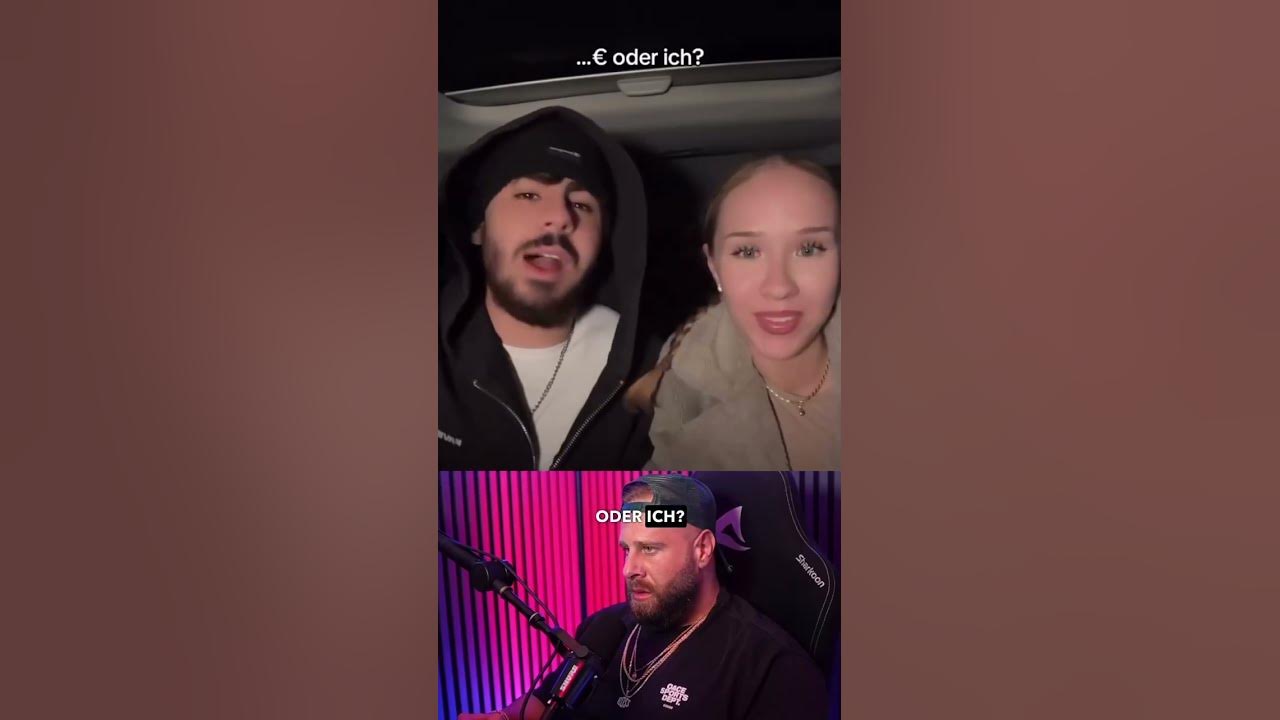 YouTube post by @onkeljacek1 for More Nutrition. Caption reads: Nimmt er das Geld oder bleibt er bei ihr?🤯 Jeden....