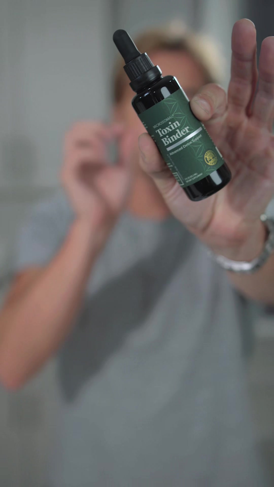 TikTok post by @paulschriner for Global Healing. Caption reads: [...] #microplastics #toxins @Global Healing....