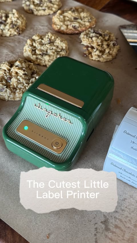 Instagram post by @myeverydayordinarylife for NIIMBOT. Caption reads: This cute little retro label maker from @niimbot....