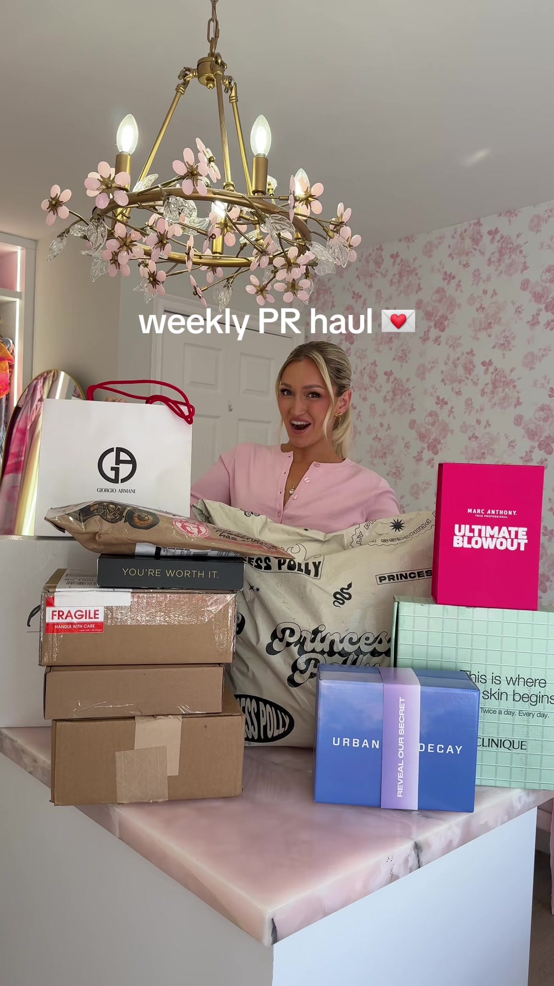 TikTok post by @the.princess.mini for Intelligent Change. Caption reads: [...] @L’Oréal Paris @Armani beauty @Intelligent....