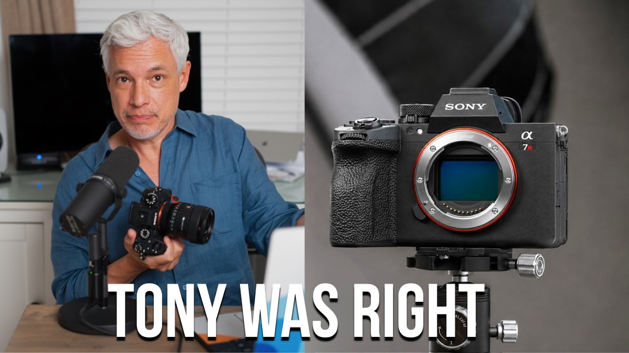 YouTube post by @MannyOrtiz for B&H EDU Advantage. Caption reads: "Sony's Newest Camera is Broken".