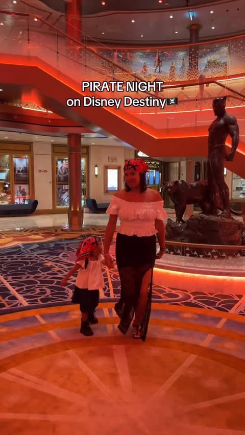 Instagram post by @nayaloyden for Disney Parks. Caption reads: [...] Ahoy, matey! 🏴‍☠️ @disneycruiseline....