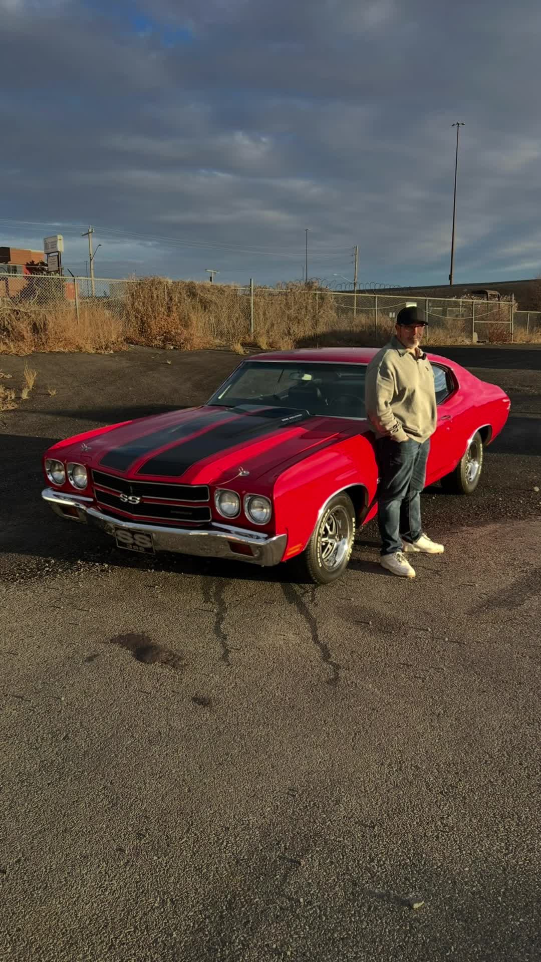 TikTok post by @magnacars for drift. Caption reads: [...] Chevelle SS 396 deserves a #JohnWickxDrift....