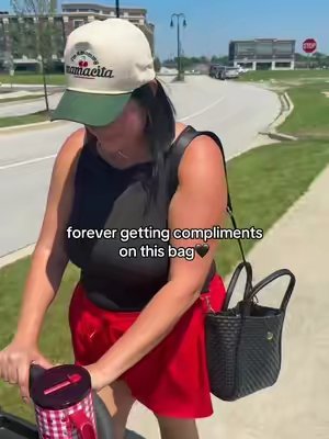 TikTok post by @jessicahomer3 for Iris And Rainbow. Caption reads: #irisandrainbow #crossbodybag #bucketbag @IRIS &....