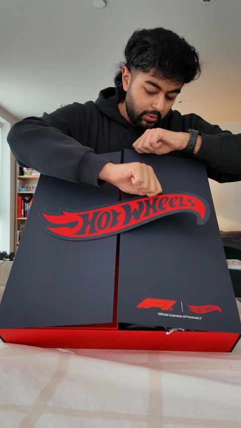 Instagram post by @_aarava for Hot Wheels. Caption reads: Hot Wheels hooking it up in style to kick of the....