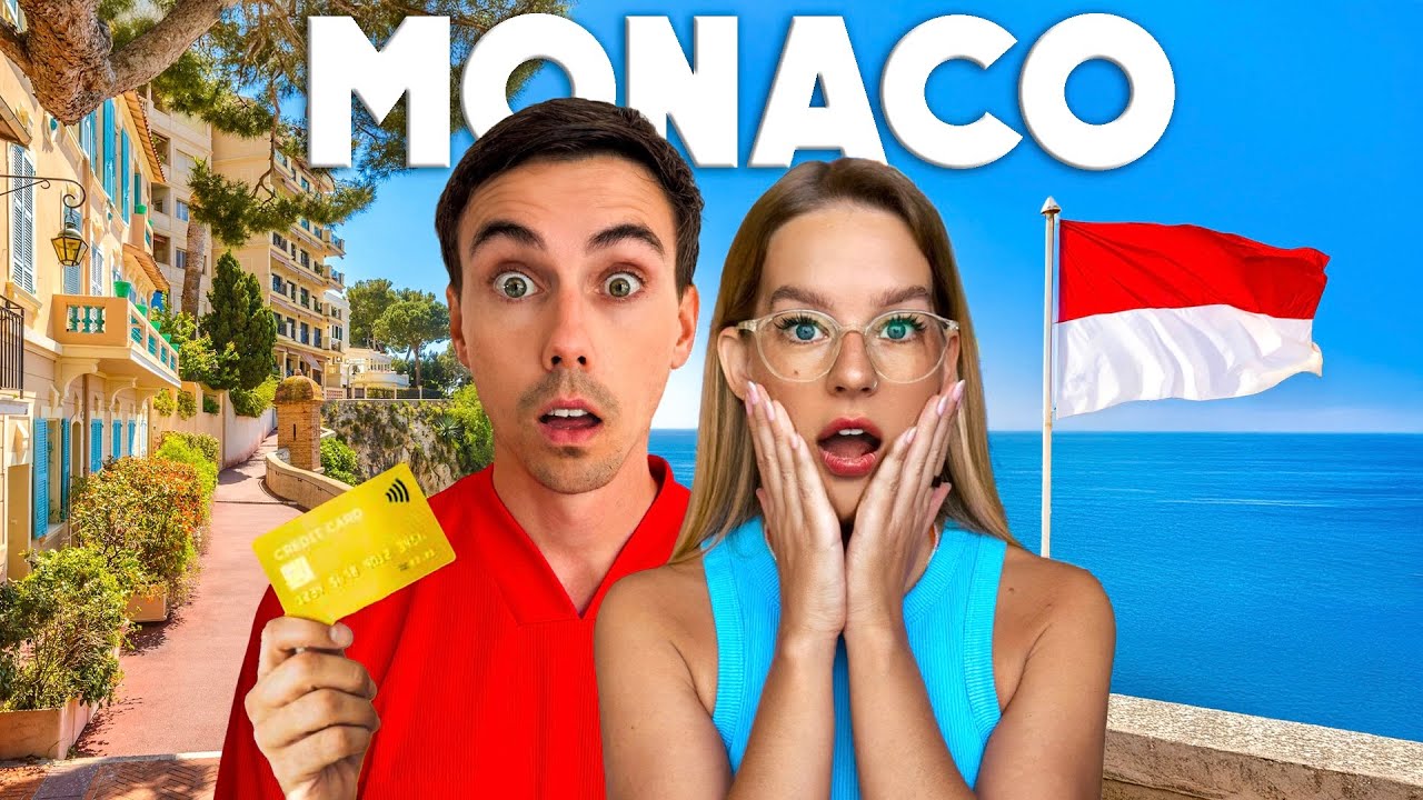 YouTube post by @2Passports1Dream for agoda. Caption reads: 24h in The World's Richest Country 🇲🇨 Monaco.