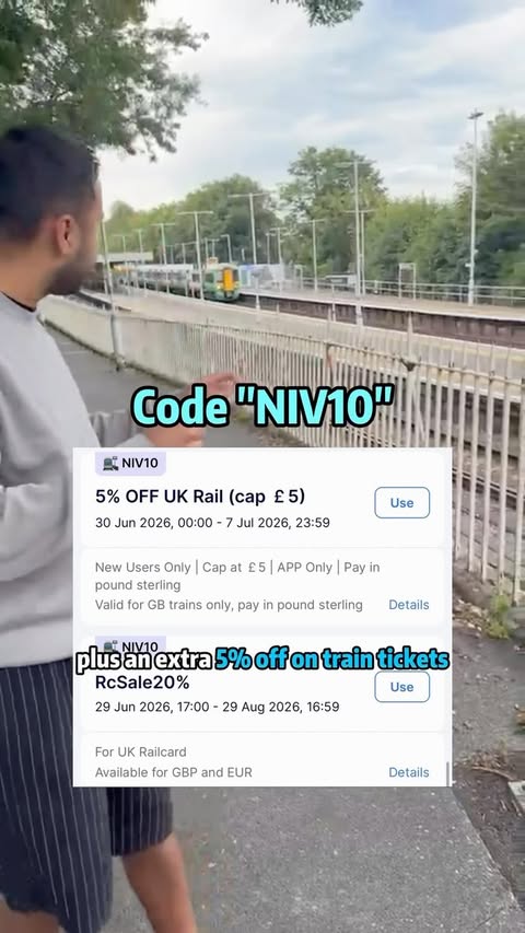 Instagram post by @nivbarua_ for TrainPal. Caption reads: TrainPal has changed the way I travel now!!🤯....