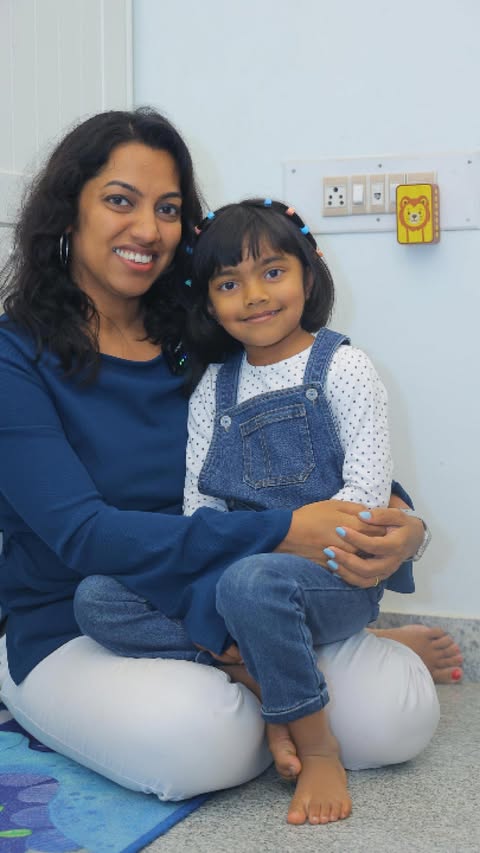 Instagram post by @usandthelittleone for Saregama. Caption reads: [...] part of our day. Just plug in the Saregama....