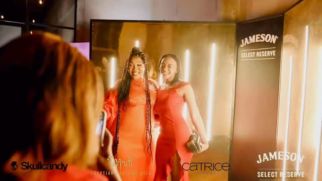 Instagram post by @lady_zamar for Skullcandy. Caption reads: [...] of @jamesonsa @jamesonwhiskey @skullcandysa....