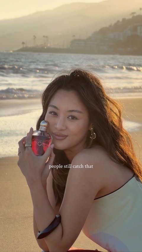 Instagram post by @imemma.z for Armani beauty. Caption reads: Endless summer state of mind with @armanibeauty....