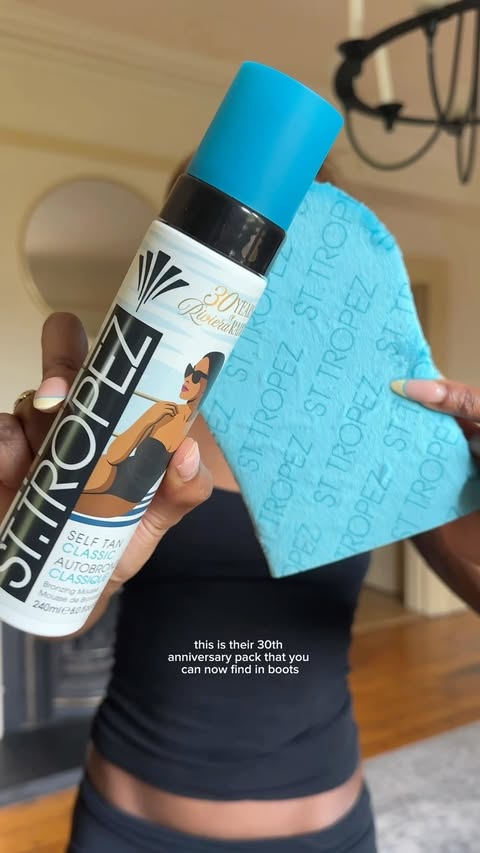 Instagram post by @fifiallii for St.Tropez. Caption reads: First impressions self-tanning @sttropeztan - - -....